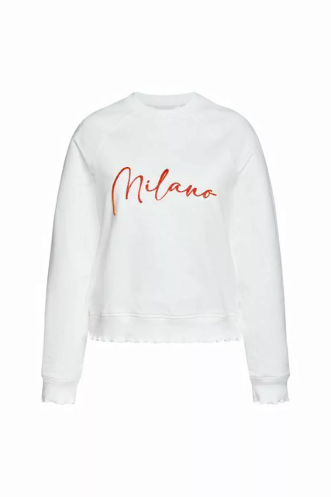 Rich & Royal Sweatshirt Sweatshirt with application Milano, pearl white günstig online kaufen