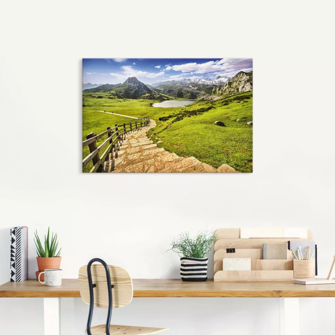 Artland Leinwandbild "Berglandschaft in Asturien", Berge & Alpenbilder, (1 günstig online kaufen