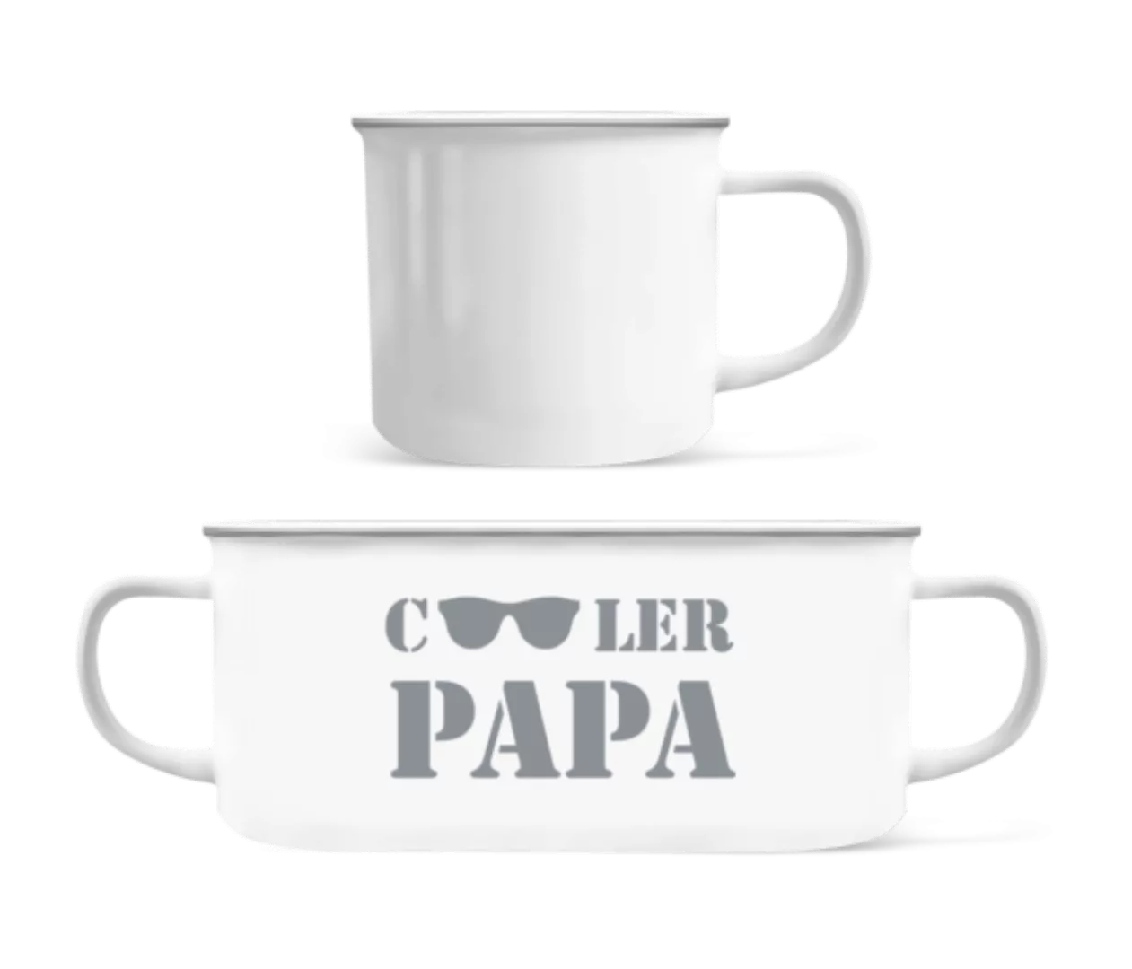 Cooler Papa - Sonnenbrille · Emaille-Tasse günstig online kaufen