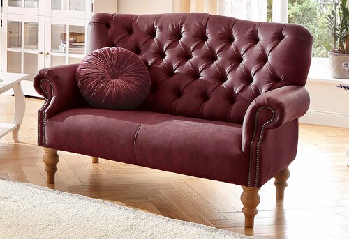 Home affaire Chesterfield-Sofa "Lord", mit echter Chesterfield-Knopfheftung günstig online kaufen