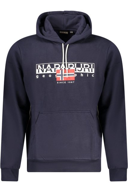 Napapijri Sweatshirt Blaues Herren-Sweatshirt mit Kapuze und günstig online kaufen