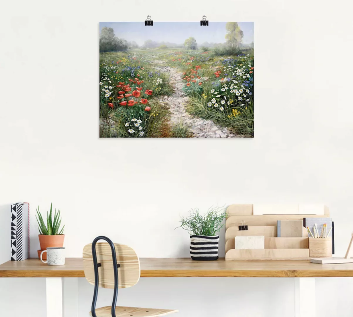 Artland Wandbild »Dichte der Natur«, Blumenwiese, (1 St.), als Leinwandbild günstig online kaufen