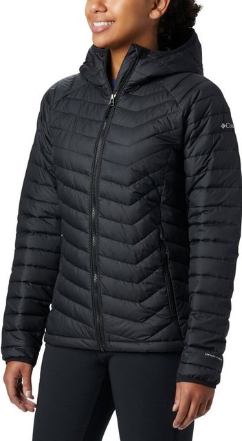 Columbia Funktionsjacke Powder Lite Hooded Jacket Black, Stone günstig online kaufen