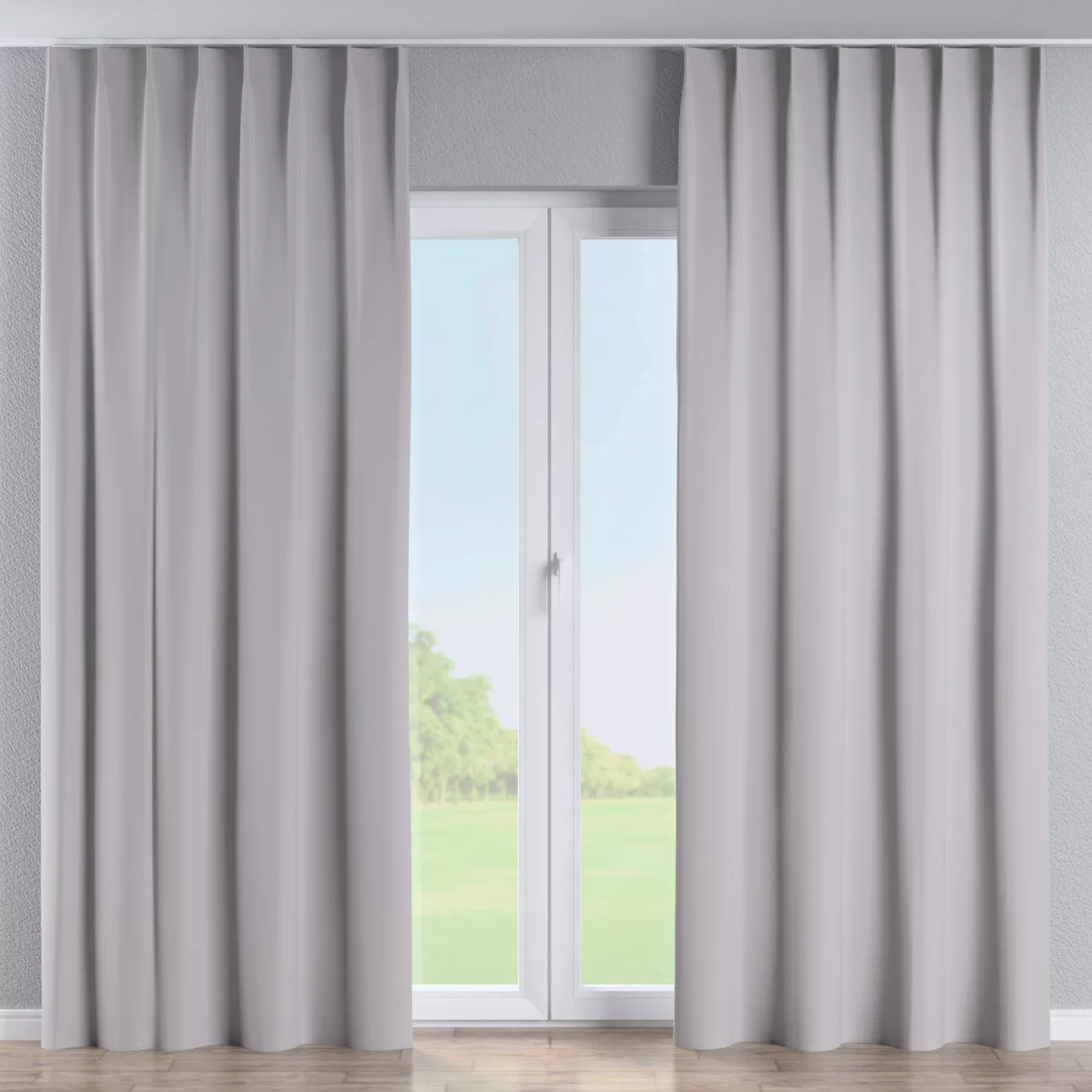 Vorhang mit flämischen 1-er Falten, Taupe, Dimout 300 cm (269-42) günstig online kaufen