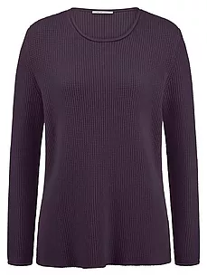 Rundhals-Pullover Peter Hahn lila günstig online kaufen