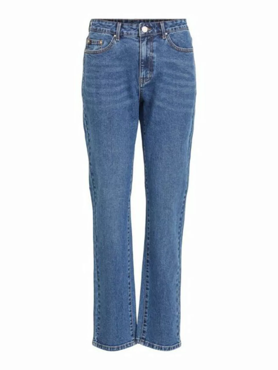 Vila Stray Dl Gerade Jeans Mit Normaler Taille 34 Medium Blue Denim günstig online kaufen
