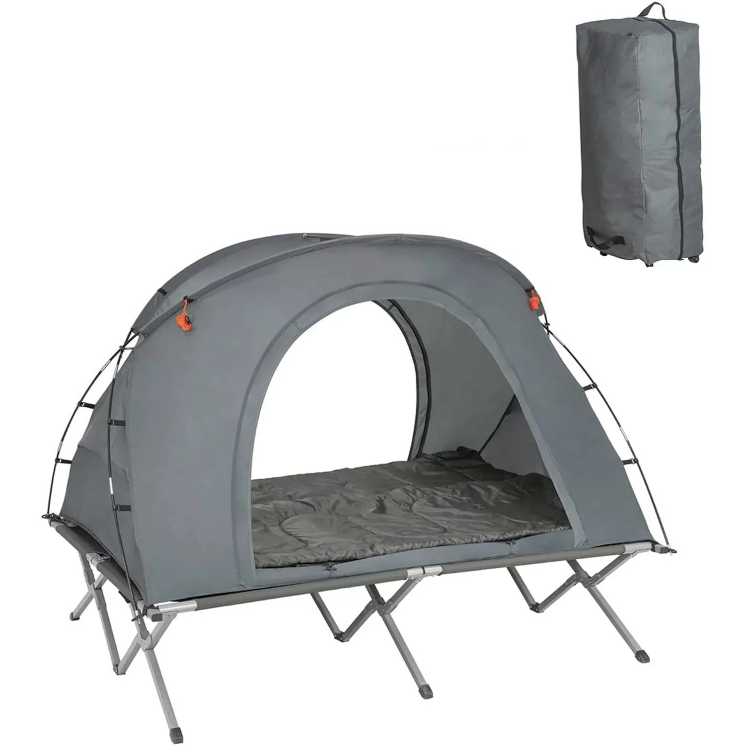 SoBuy® Feldbett mit Zelt 4in1-Zelt mit Campingliege Schlafsack Wurfzelt Mat günstig online kaufen