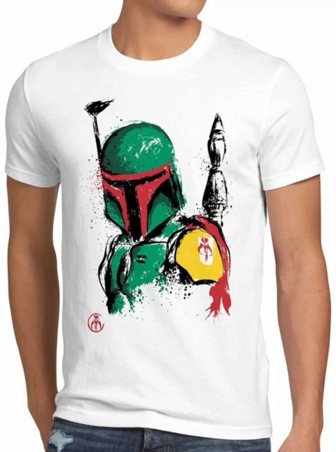 style3 Print-Shirt Herren T-Shirt Boba Kopfgeldjäger mando slave1 bounty hu günstig online kaufen