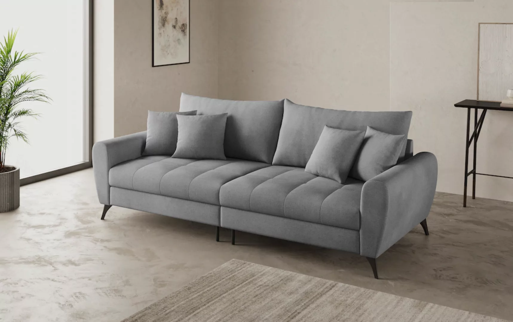 Home affaire Big-Sofa "Blackburn II", Mit Kaltschaumpolsterung bis 140 kg b günstig online kaufen