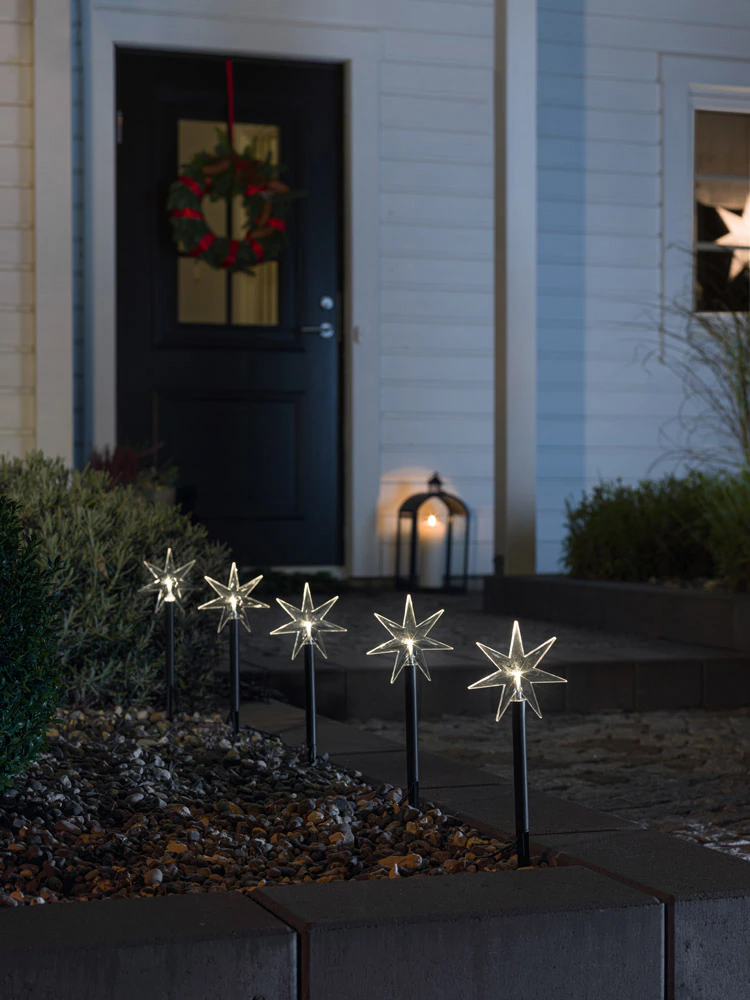 KONSTSMIDE LED Gartenleuchte "Spiessleuchte mit 5 Sternen, Weihnachtsdeko a günstig online kaufen