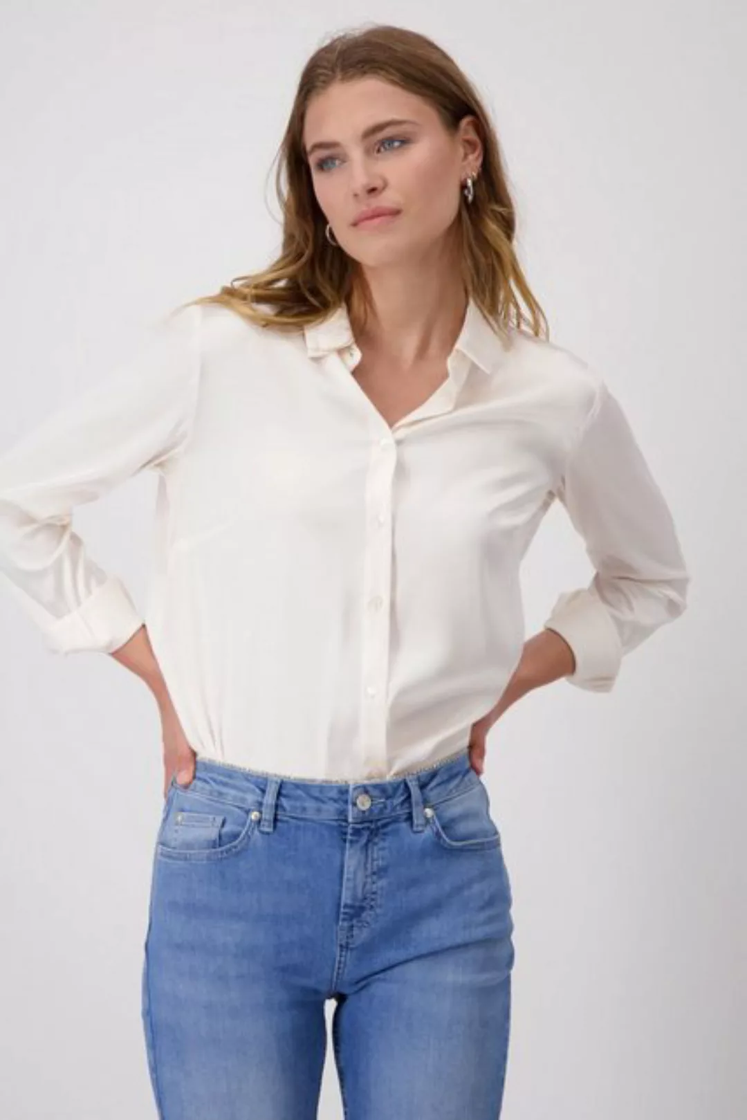 Monari Blusenshirt Satin-Bluse marshmallow günstig online kaufen