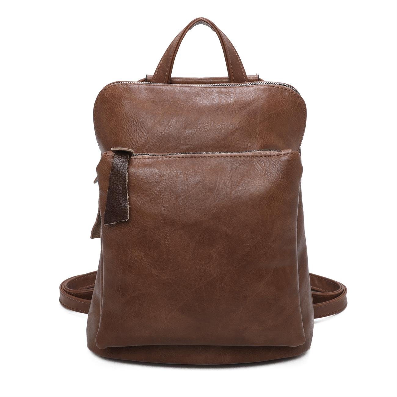 ITALYSHOP24 Rucksack Damen Rucksack Tasche Umhängetasche günstig online kaufen