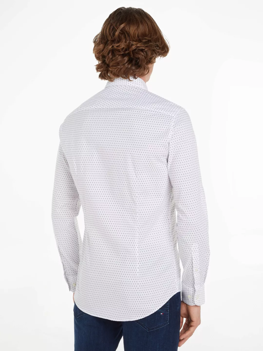 Tommy Hilfiger Businesshemd CL-W OXF CIRCLE PRINT SHIRT SF günstig online kaufen