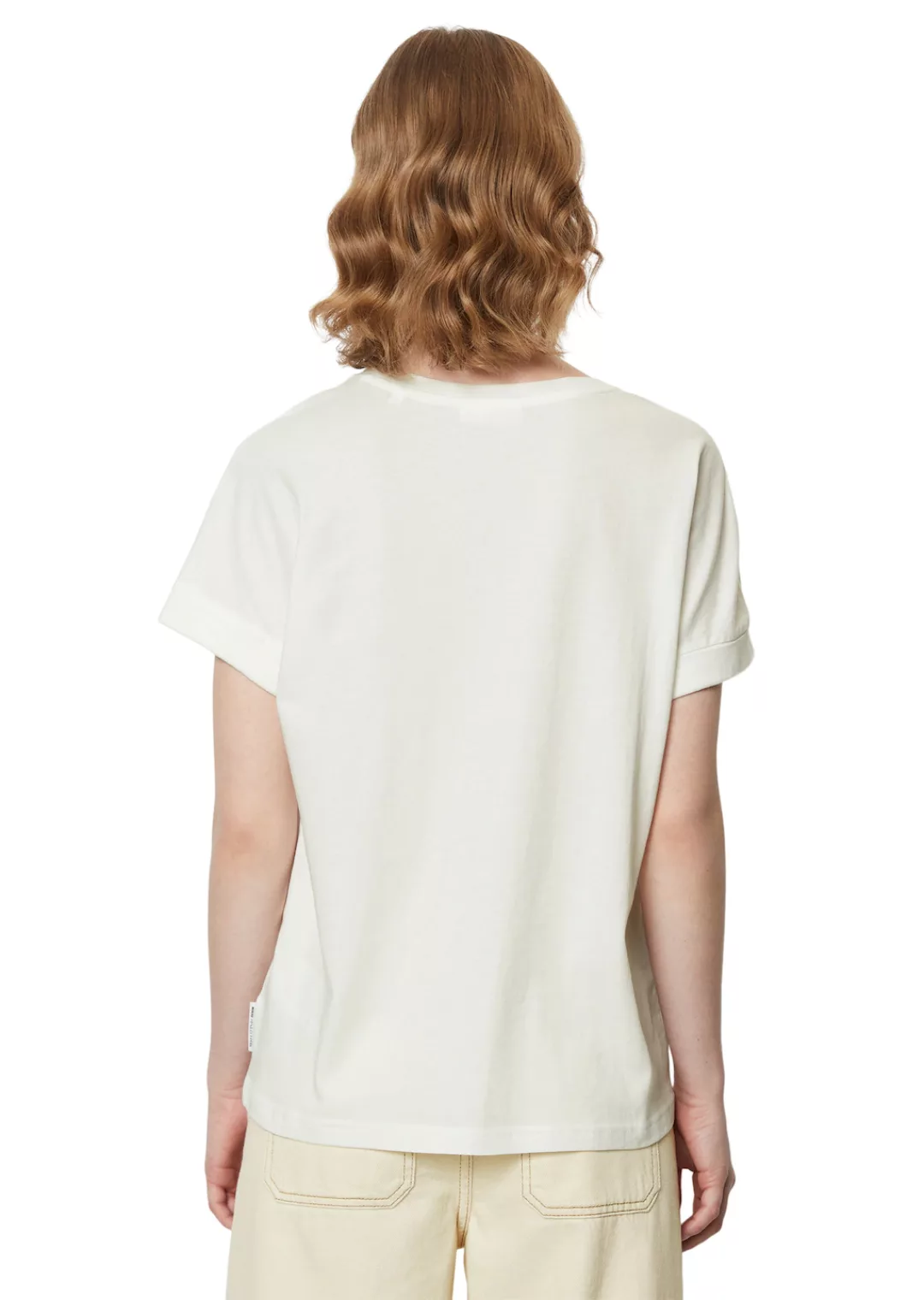 Marc OPolo DENIM T-Shirt, mit umgeschlagenen Ärmelsaum, Sommerlich leicht u günstig online kaufen