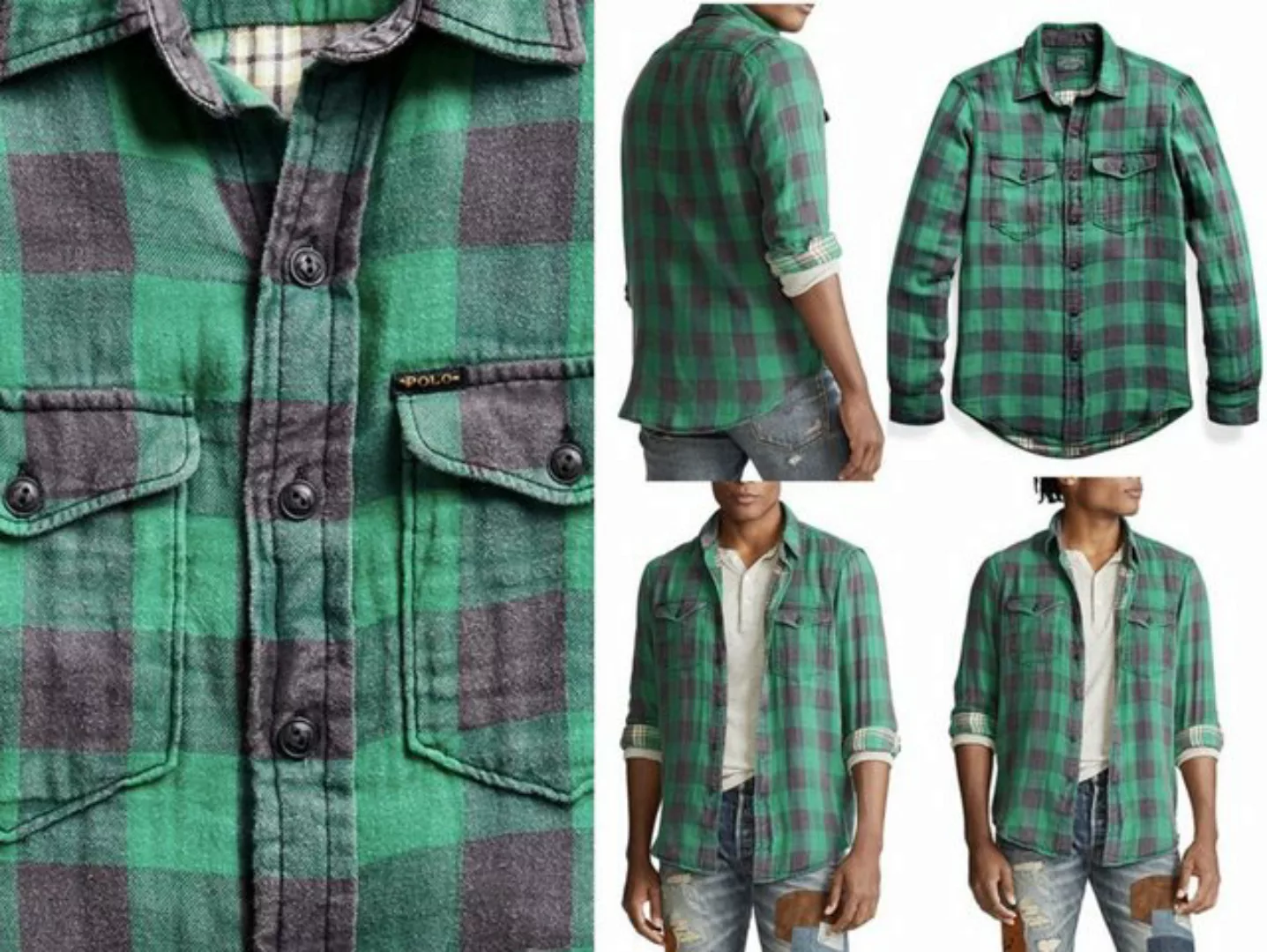 Ralph Lauren Langarmhemd POLO RALPH LAUREN Double-Faced Heavy Cotton Shirt günstig online kaufen