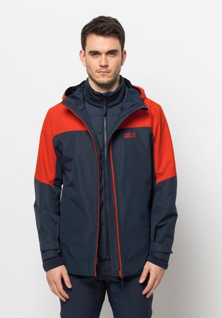 Jack Wolfskin 3-in-1-Funktionsjacke "GLAABACH 3IN1 JKT M", mit Kapuze günstig online kaufen