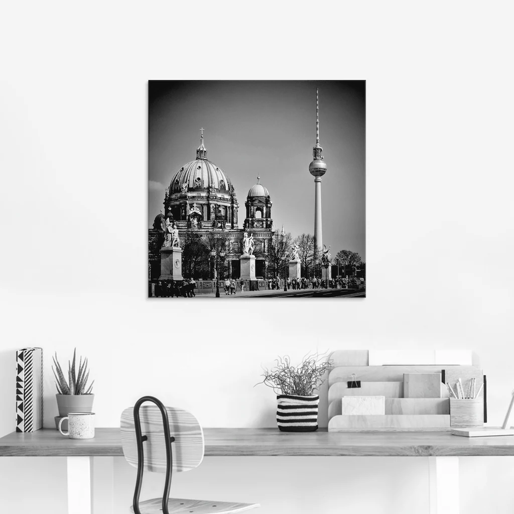 Artland Glasbild "Berlin Unter den Linden", Gebäude, (1 St.), in verschiede günstig online kaufen