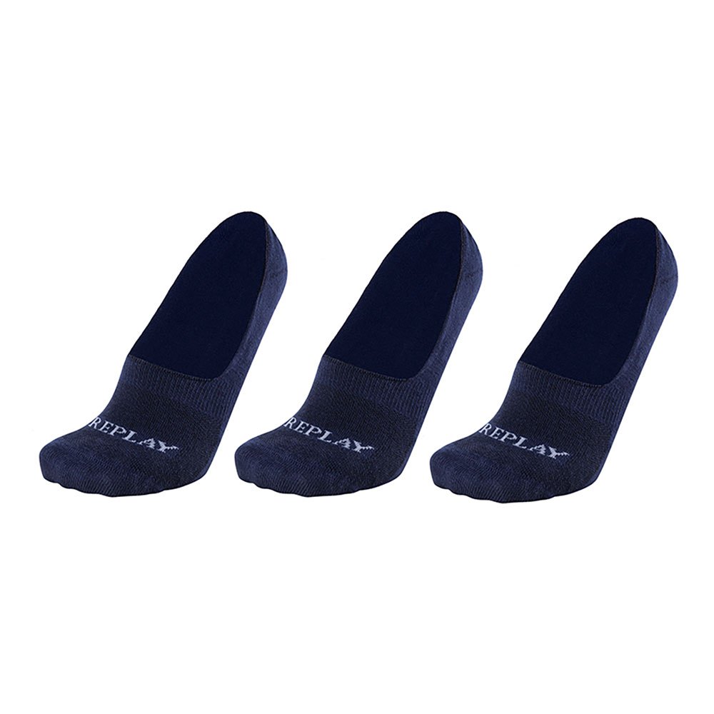 Replay Invisible Kurz Socken 3 Paare EU 43-46 Dark Blue / Grey günstig online kaufen