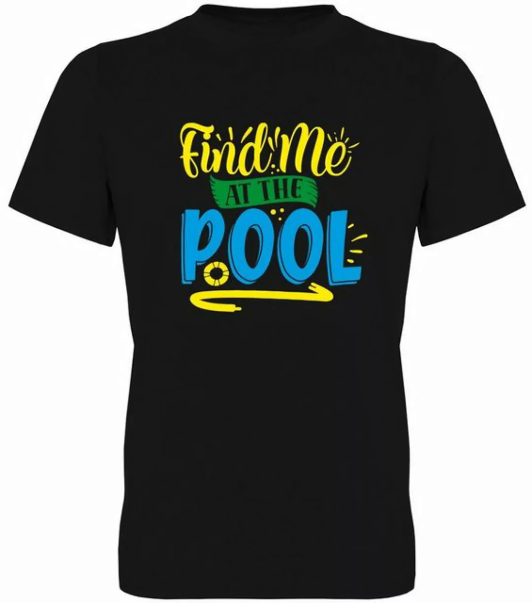 G-graphics T-Shirt Find me at the Pool Herren T-Shirt, mit Frontprint, mit günstig online kaufen