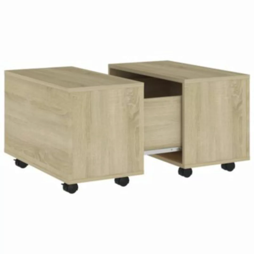 vidaXL Couchtisch Sonoma-Eiche 60x60x38 cm Holzwerkstoff Couchtisch braun günstig online kaufen