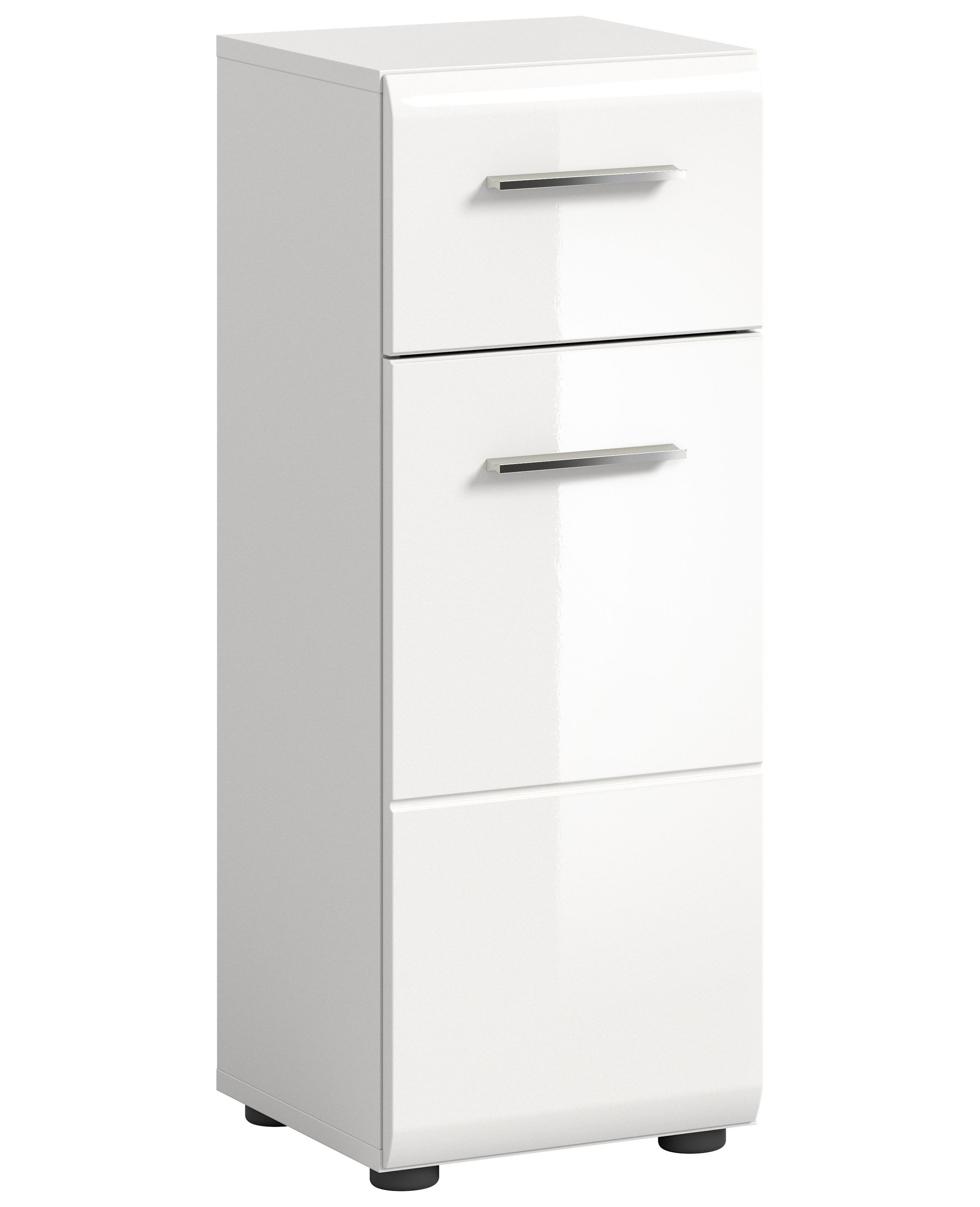 xonox.home Stauraumschrank Ice Weiß Hochglanz Melamin günstig online kaufen