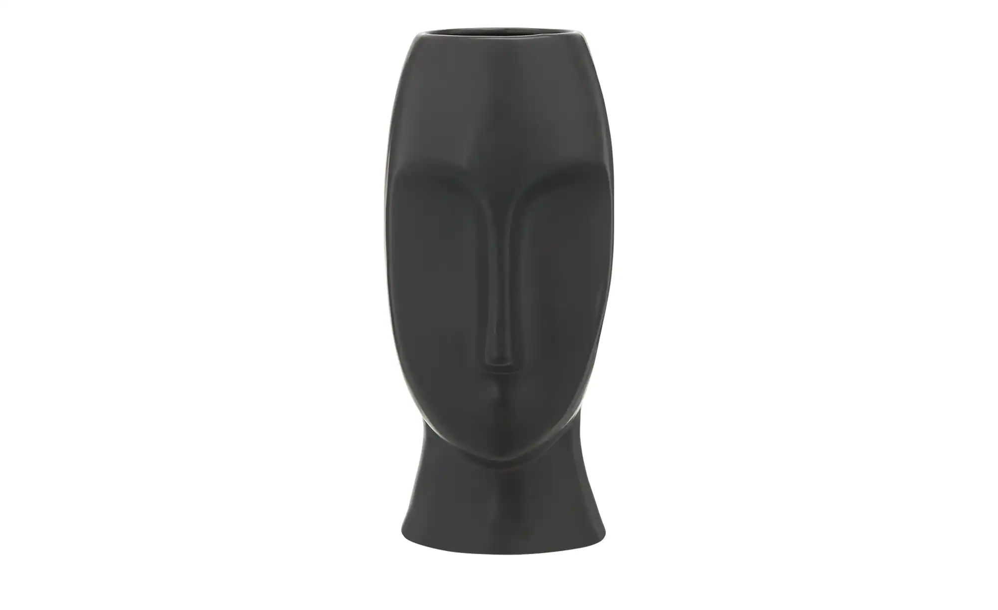 Vase  Face ¦ schwarz ¦ Porzellan ¦ Maße (cm): H: 28,5  Ø: 15 Accessoires > günstig online kaufen