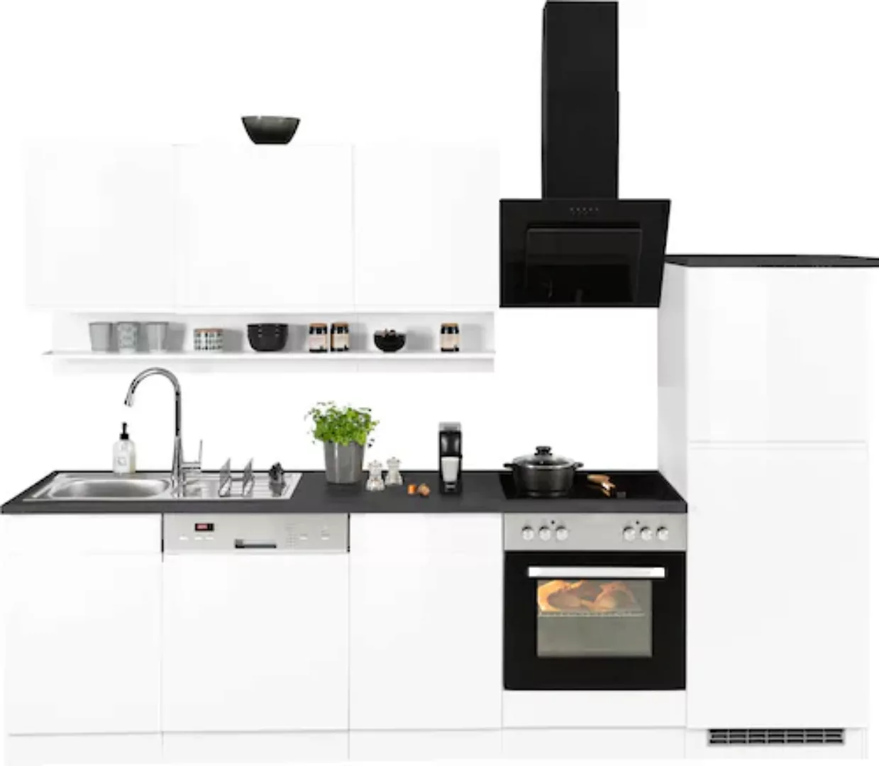 KOCHSTATION Küchenzeile "KS-Virginia", Breite 280 cm, wahlweise mit E-Gerät günstig online kaufen