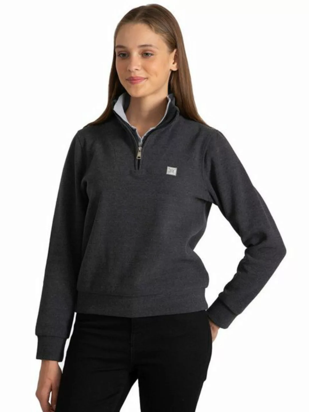 Jacey Quinn Sweatshirt Polo Collar Half Zip günstig online kaufen