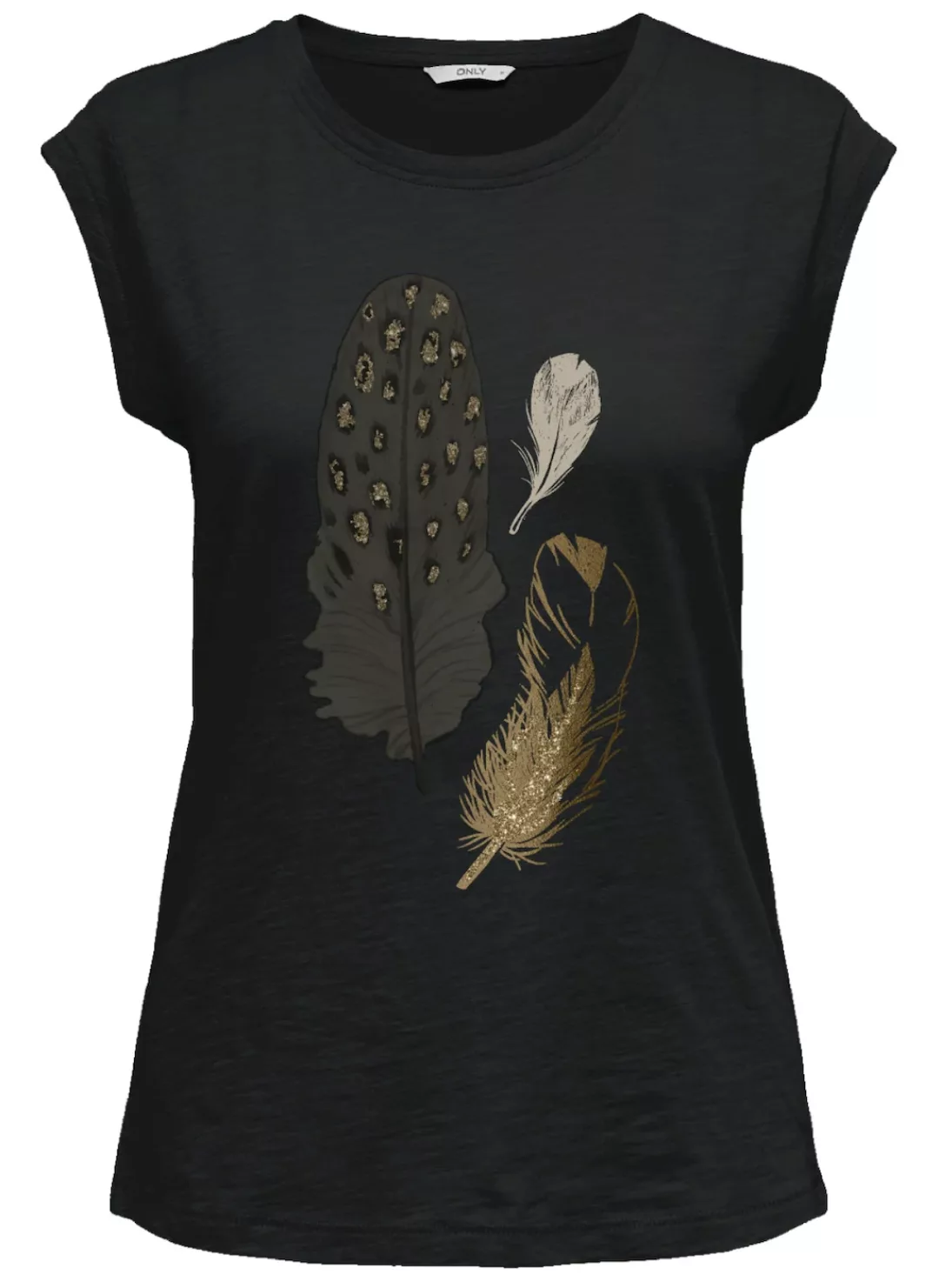 ONLY Kurzarmshirt "FEEL/FEATHERS TOP BOX CS JRS" günstig online kaufen