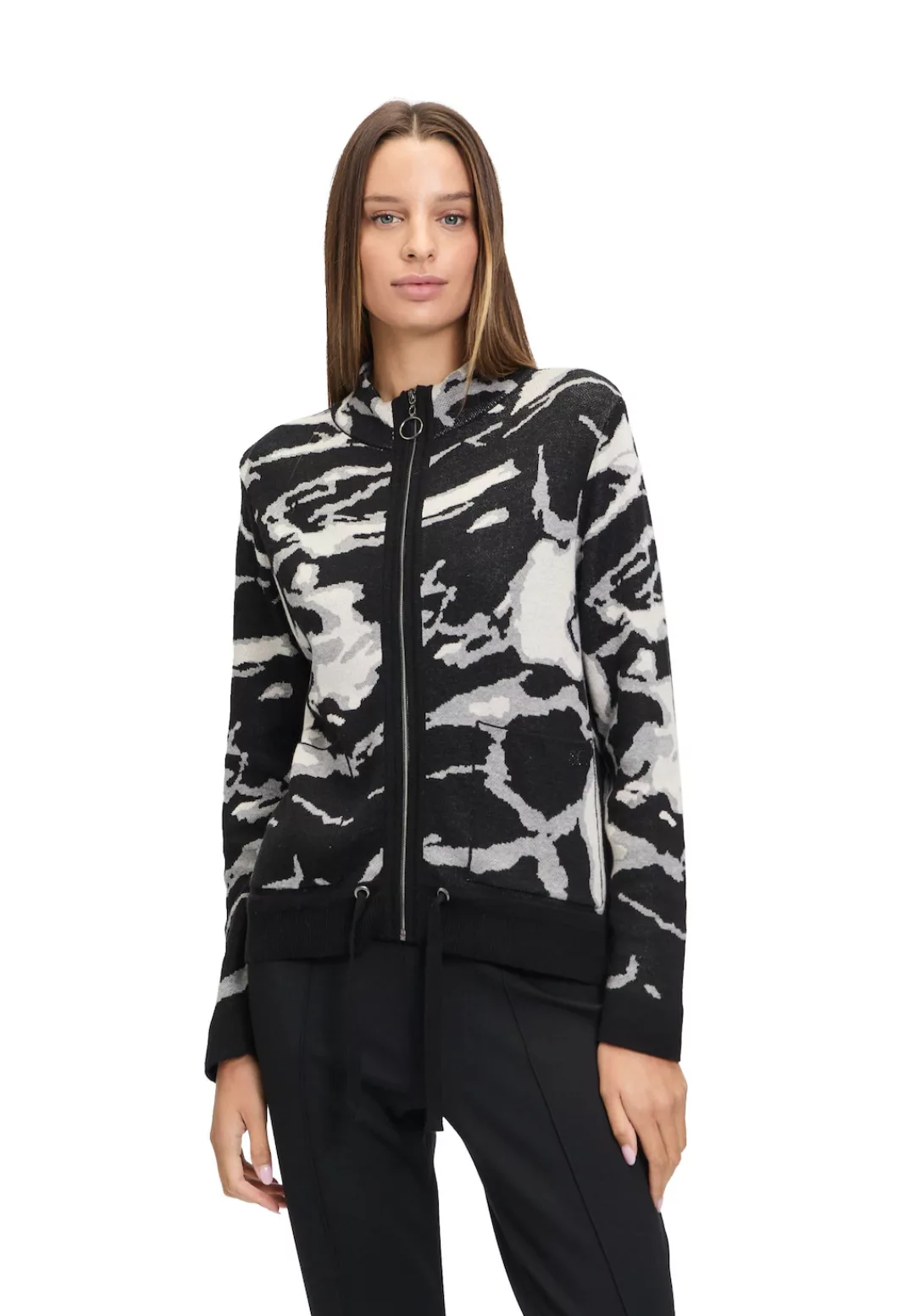 Betty Barclay Strickjacke "Betty Barclay Casual-Strickjacke mit Jacquard", günstig online kaufen