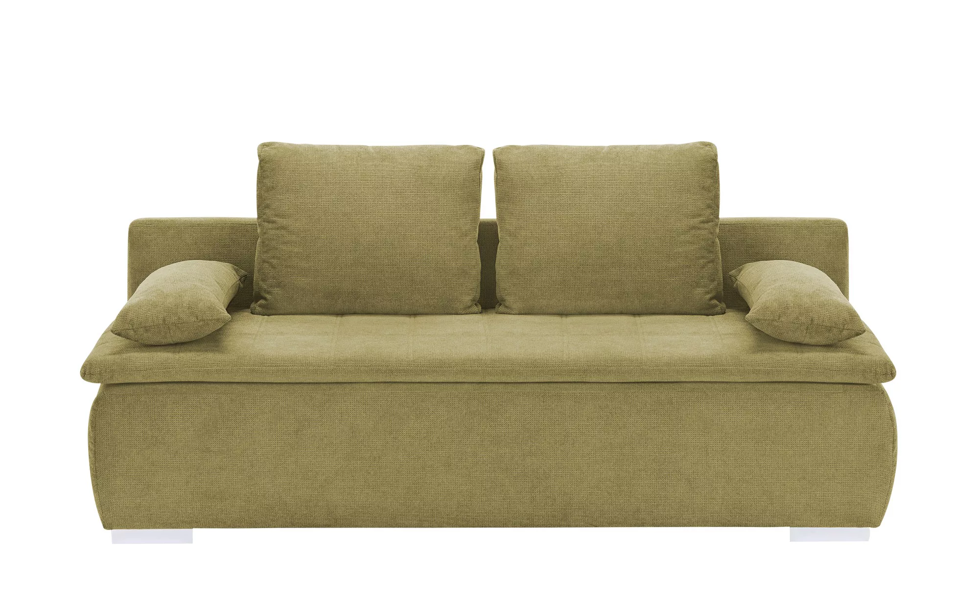 smart Schlafsofa  Leonie ¦ grün ¦ Maße (cm): B: 198 H: 92 T: 90.0 Polstermö günstig online kaufen