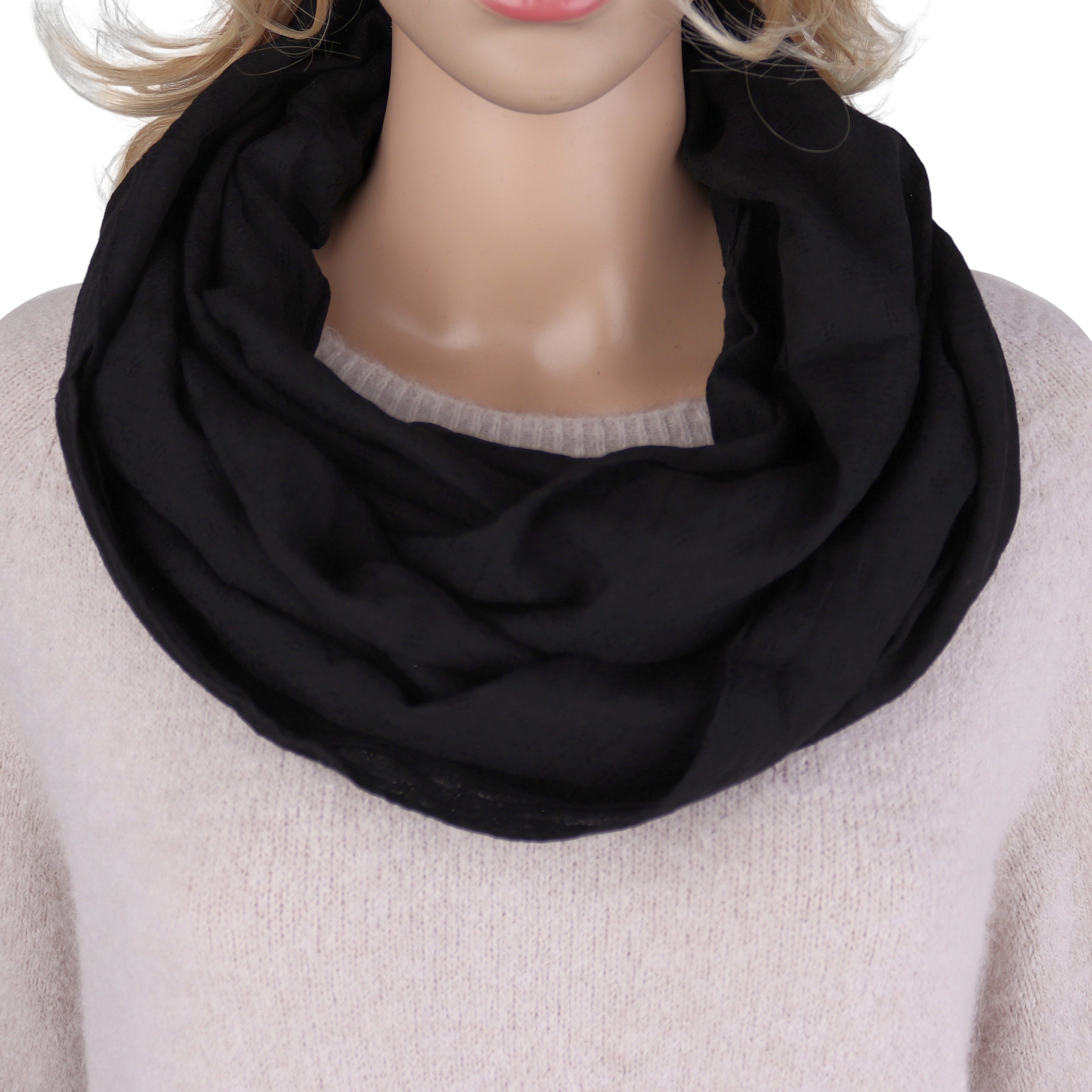 MIRROSI Loop Damen Schal Unifarbe mit günstig online kaufen