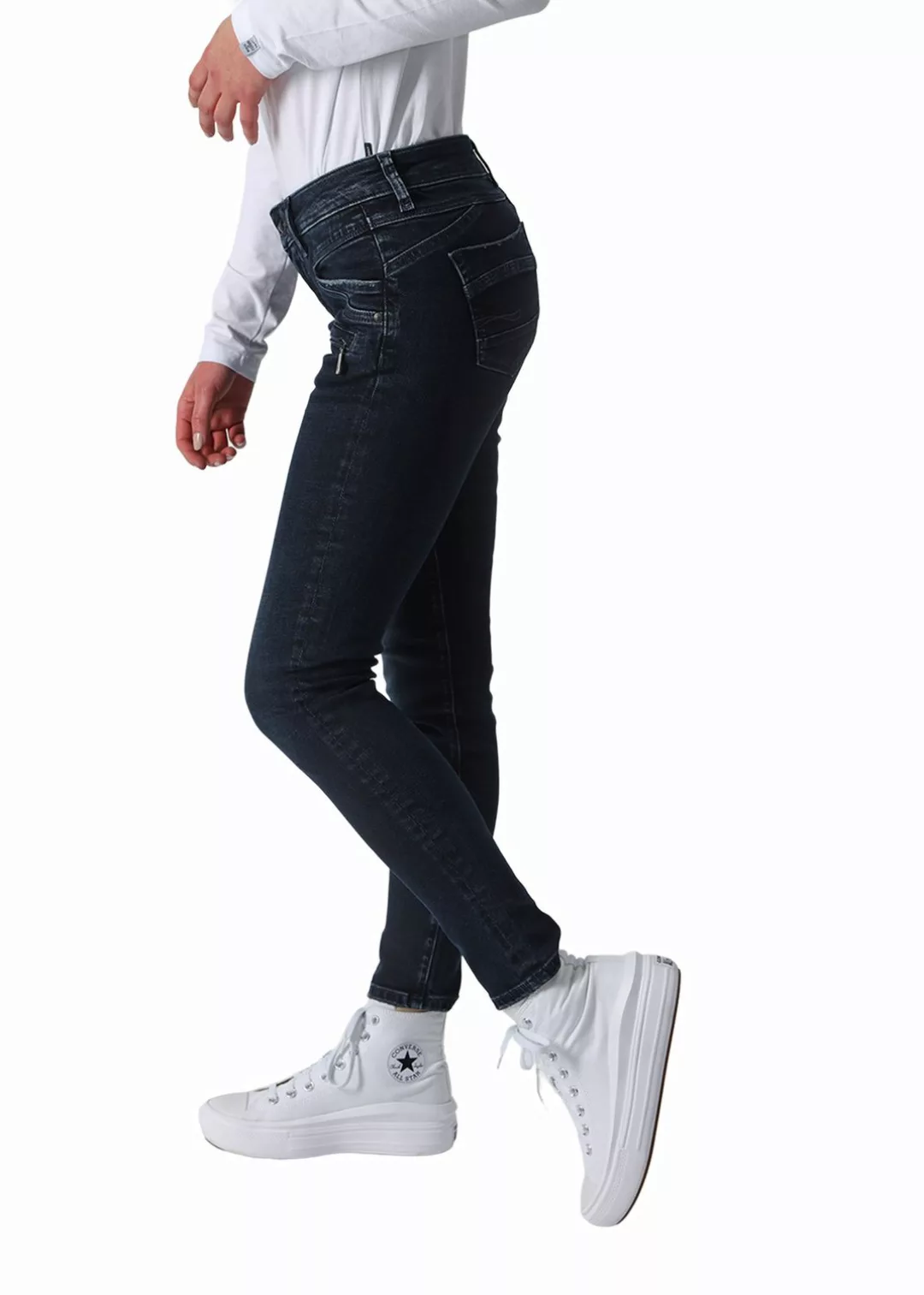 M.O.D. Damen Jeans SUZY - Skinny Fit - Blau - Slip Blue Black günstig online kaufen