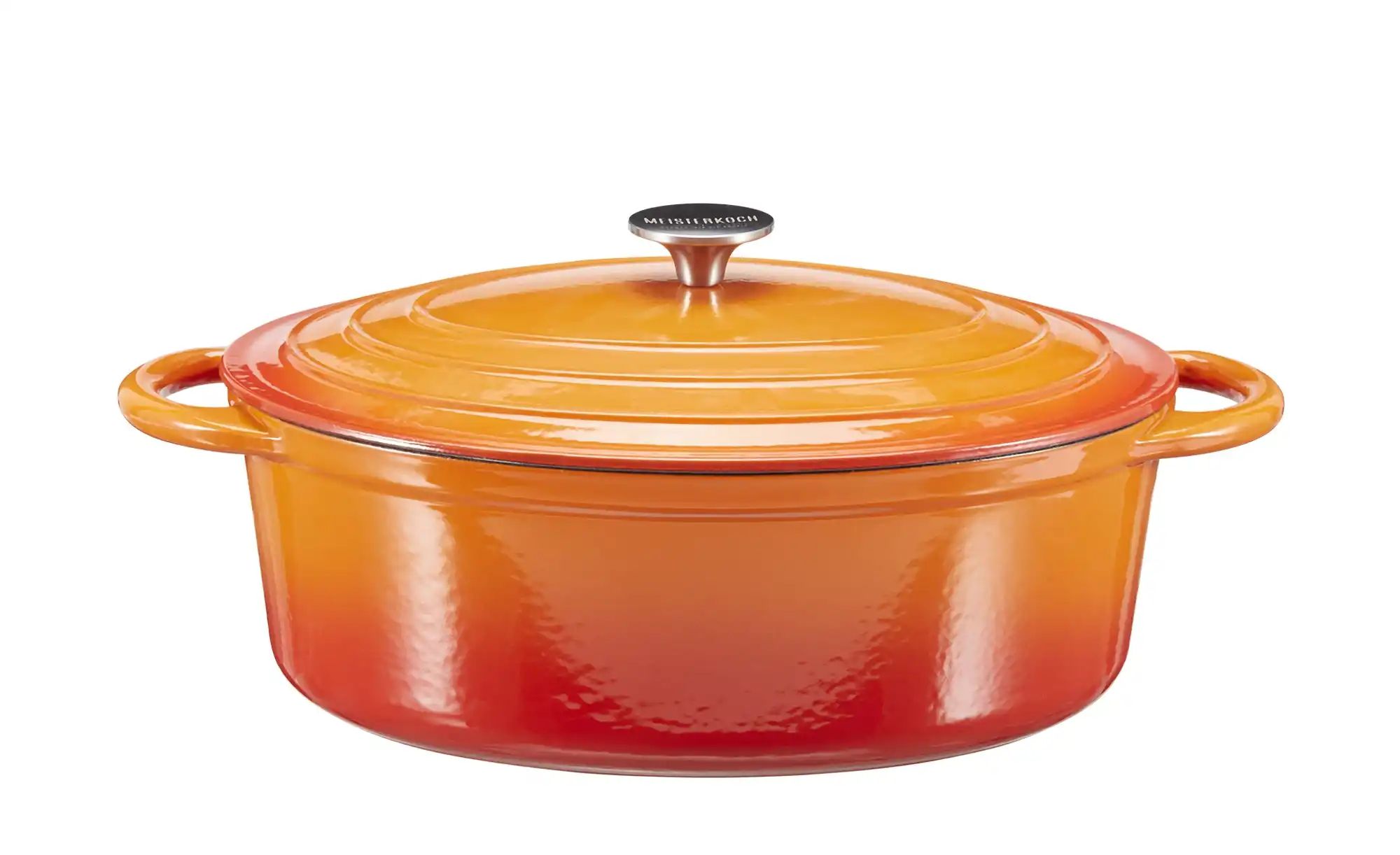 Meisterkoch Bräter  OPUS ¦ orange ¦ Gußeisen ¦ Maße (cm): B: 33,5 H: 11,8 T günstig online kaufen