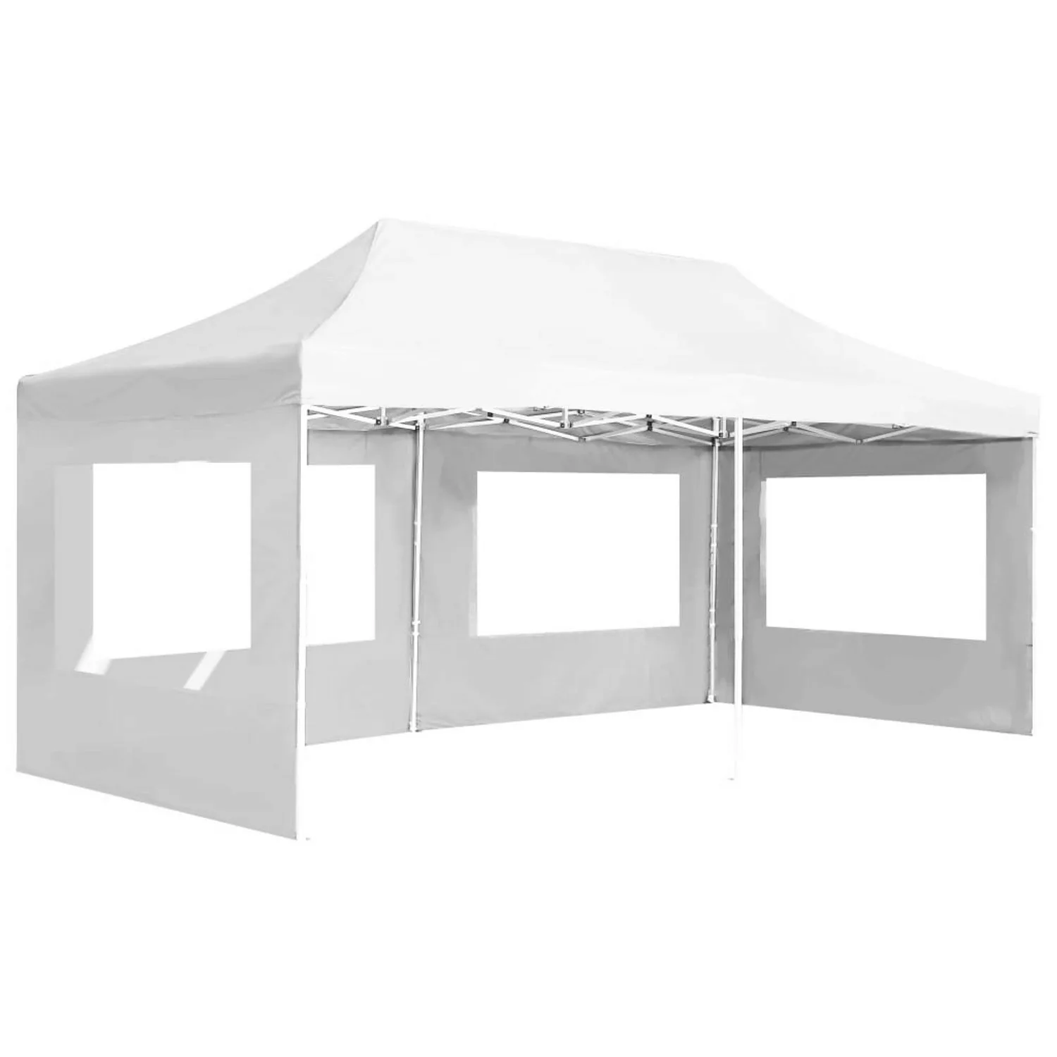 vidaXL Profi-Partyzelt Faltbar mit Wänden Aluminium 6x3m Weiß günstig online kaufen