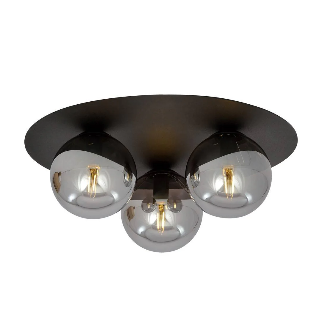 Deckenlampe Solar, schwarz/grafit, dreiflammig günstig online kaufen