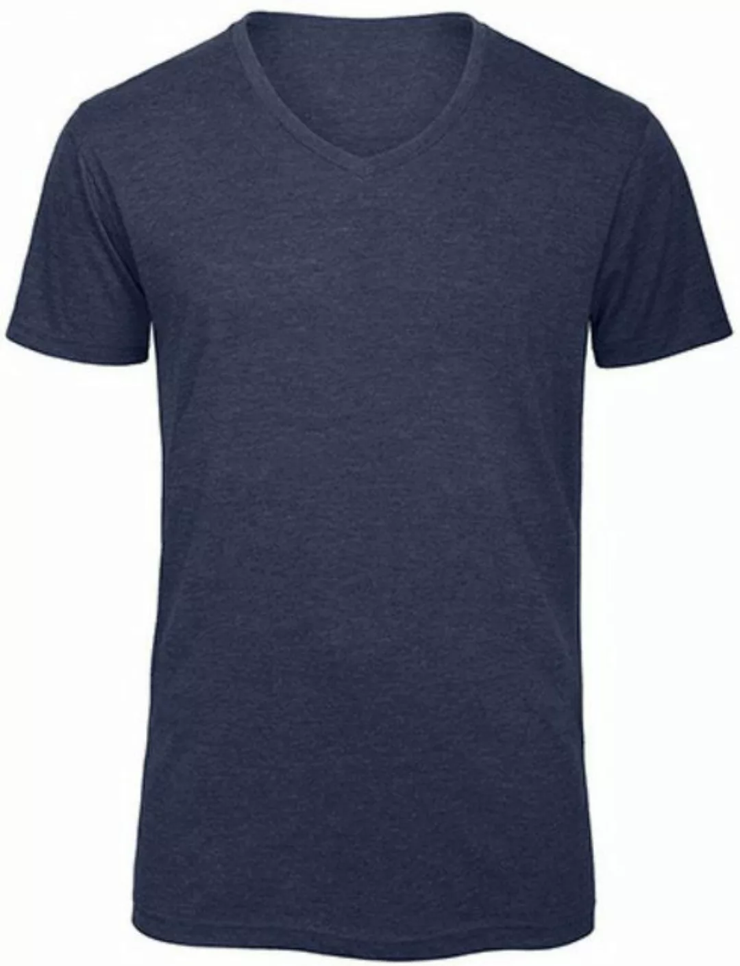 B&C V-Shirt Herren V-Neck Triblend T / langlebig, flexibel + faltenfrei günstig online kaufen