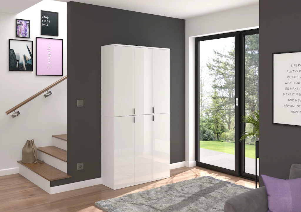 INOSIGN Garderoben-Set "Trondheim, 91 cm, best. aus 2 Schränken, 6 Türen, 1 günstig online kaufen