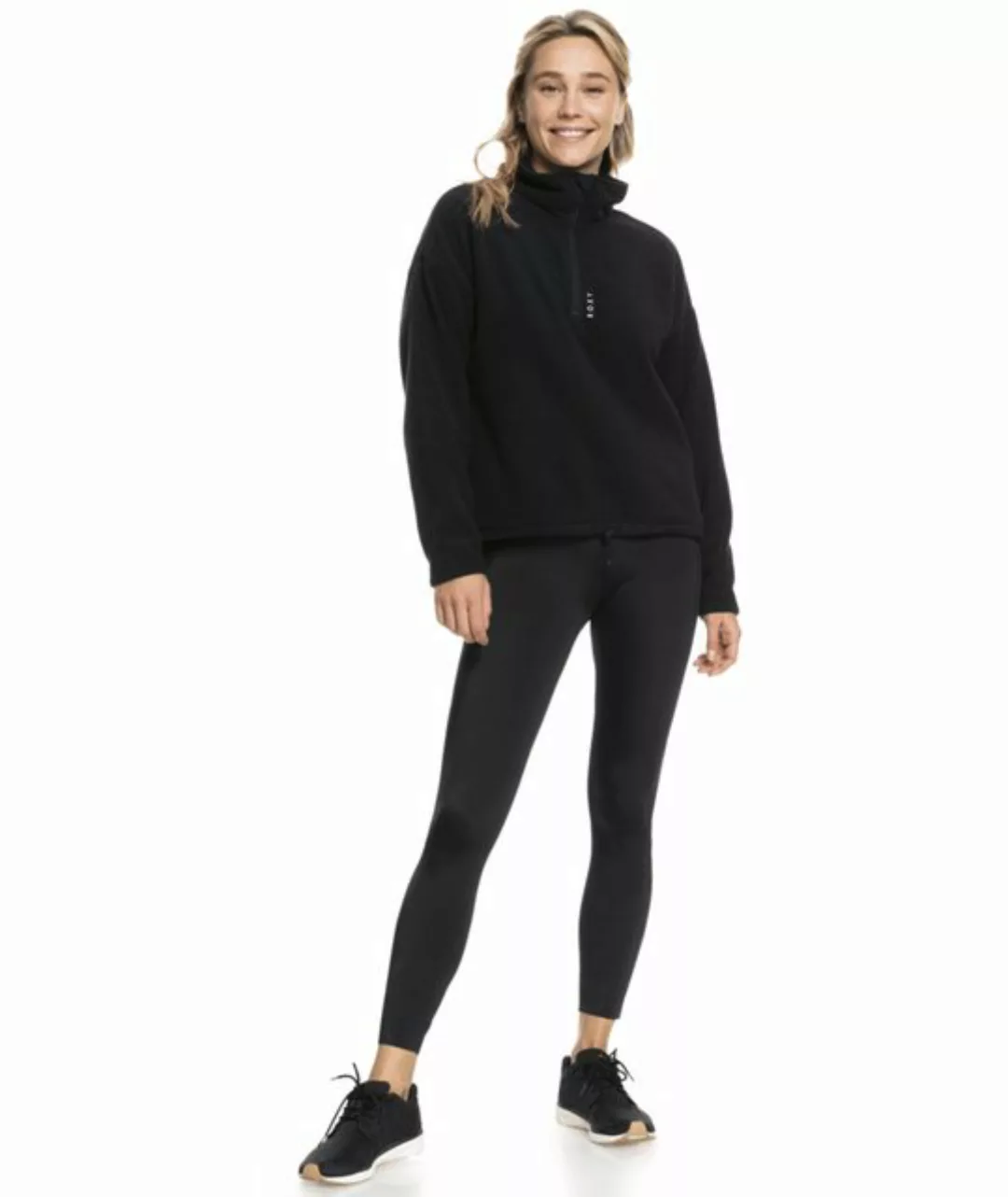 Roxy Fleecepullover ROXY Fleece Pullover Feel it too Black L günstig online kaufen