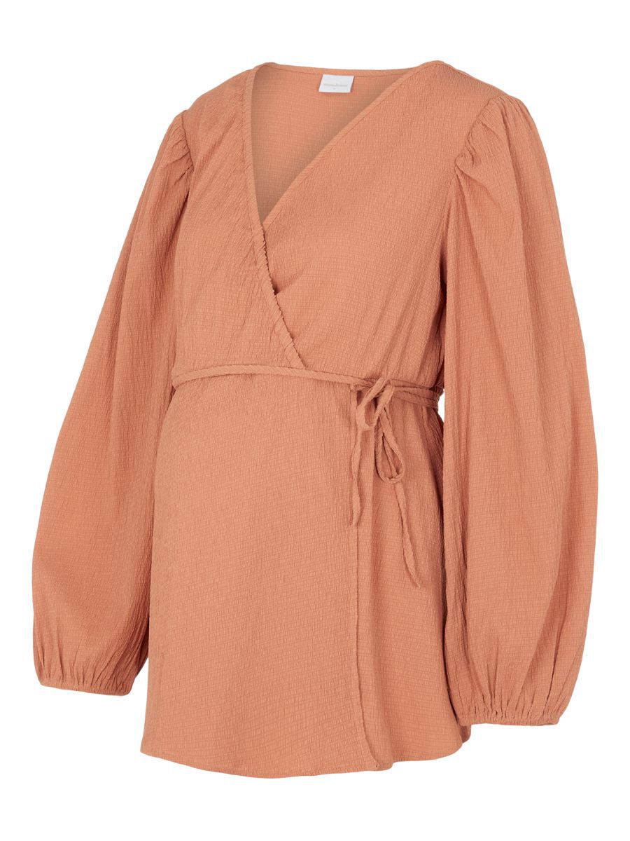 MAMA.LICIOUS Mllennox 2-in-1-umstands-bluse Damen Orange günstig online kaufen