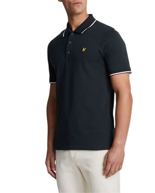 Lyle & Scott Poloshirt, Pique Baumwolle, Mit Kontrastdetails günstig online kaufen