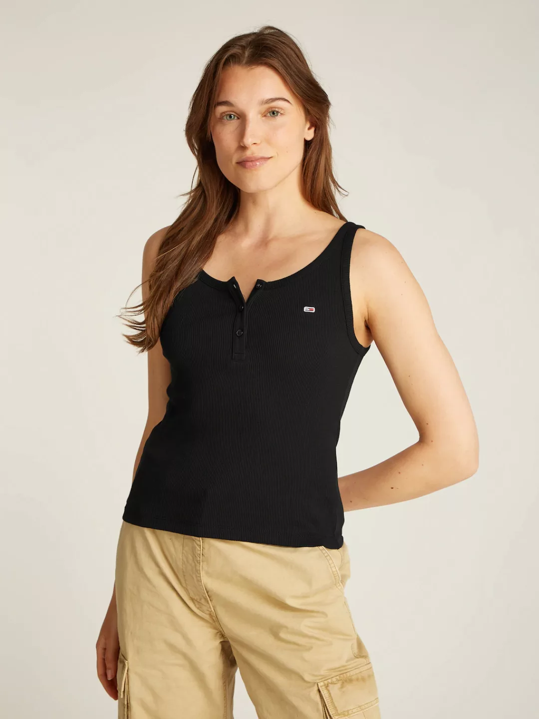 Tommy Jeans Tanktop "TJW SLIM BUTTON TANK", mit Knopf günstig online kaufen