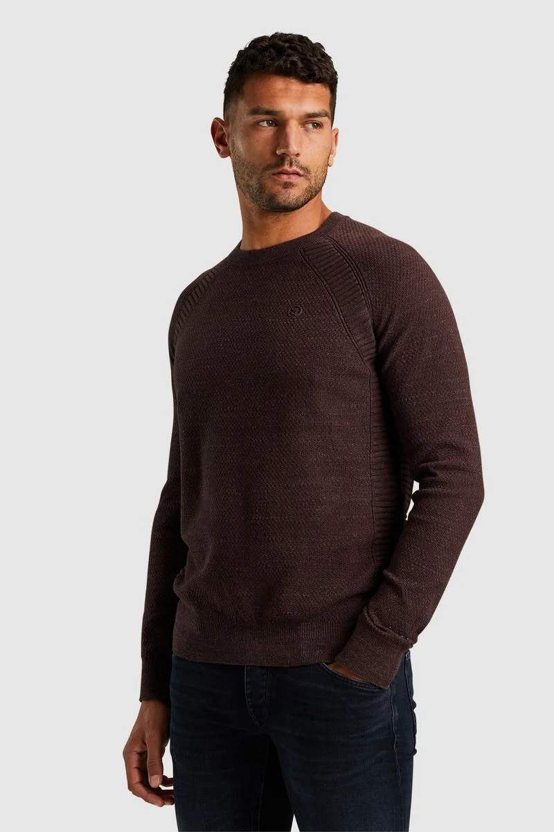 Cast Iron Pullover Heather Plated Braun - Größe L günstig online kaufen