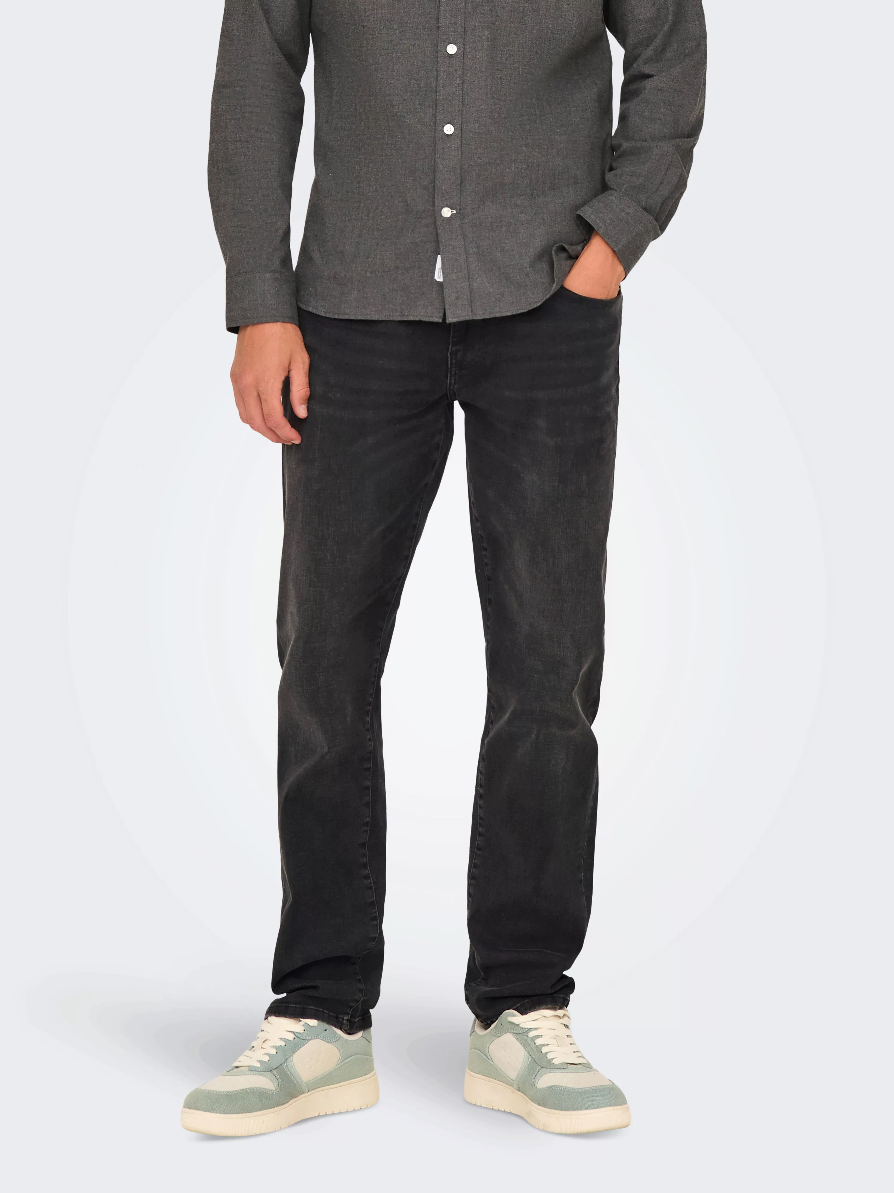 ONLY & SONS Straight-Jeans ONSWEFT REGULAR WB 0021 TAI DNM NOOS im 4-Pocket günstig online kaufen