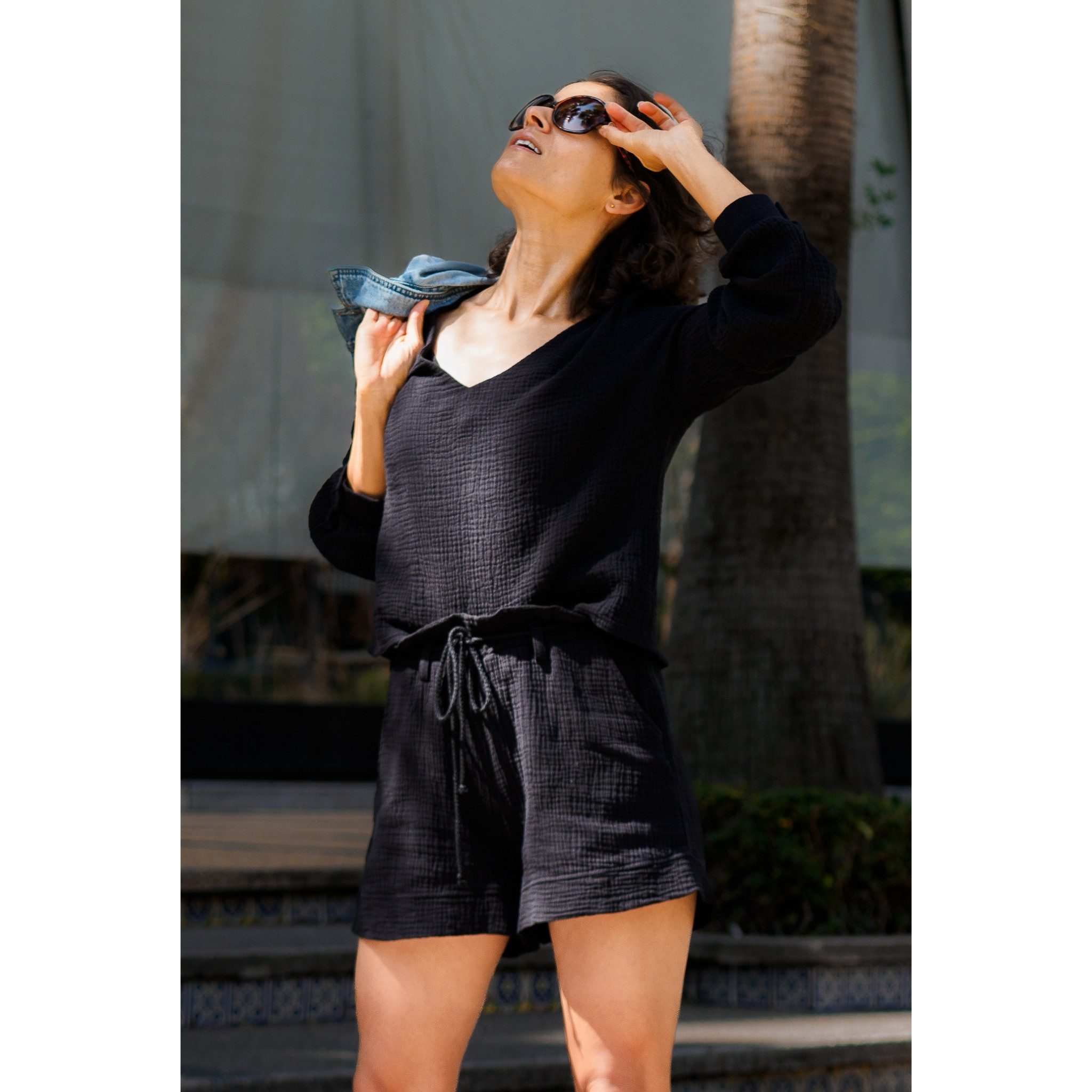 hutch&putch Shorts Musselin-Shorts "Xenia" lockere Sommershorts günstig online kaufen