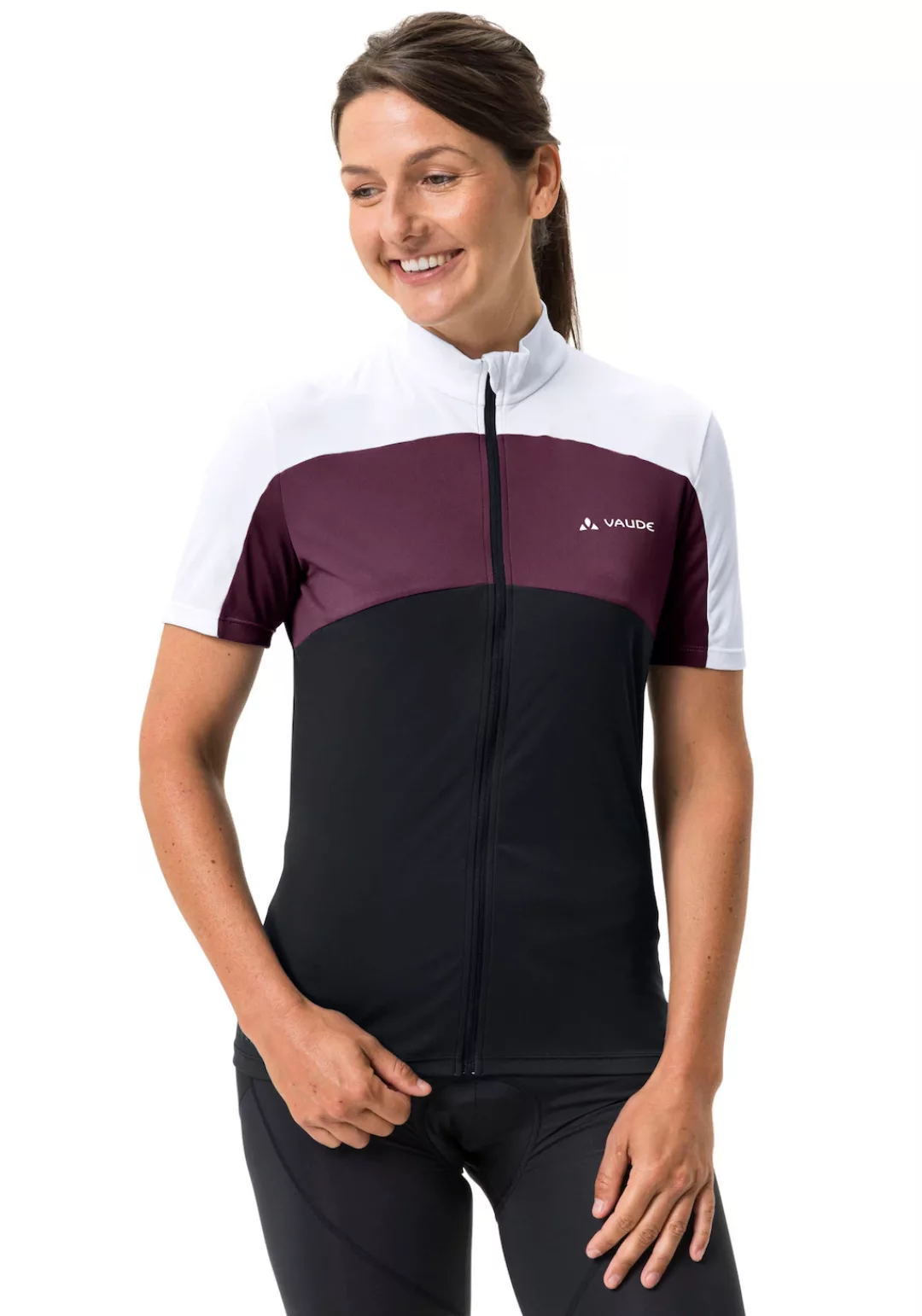 VAUDE Radtrikot "WOMENS MATERA FZ TRICOT", Fahrradshirt Colorblocking günstig online kaufen