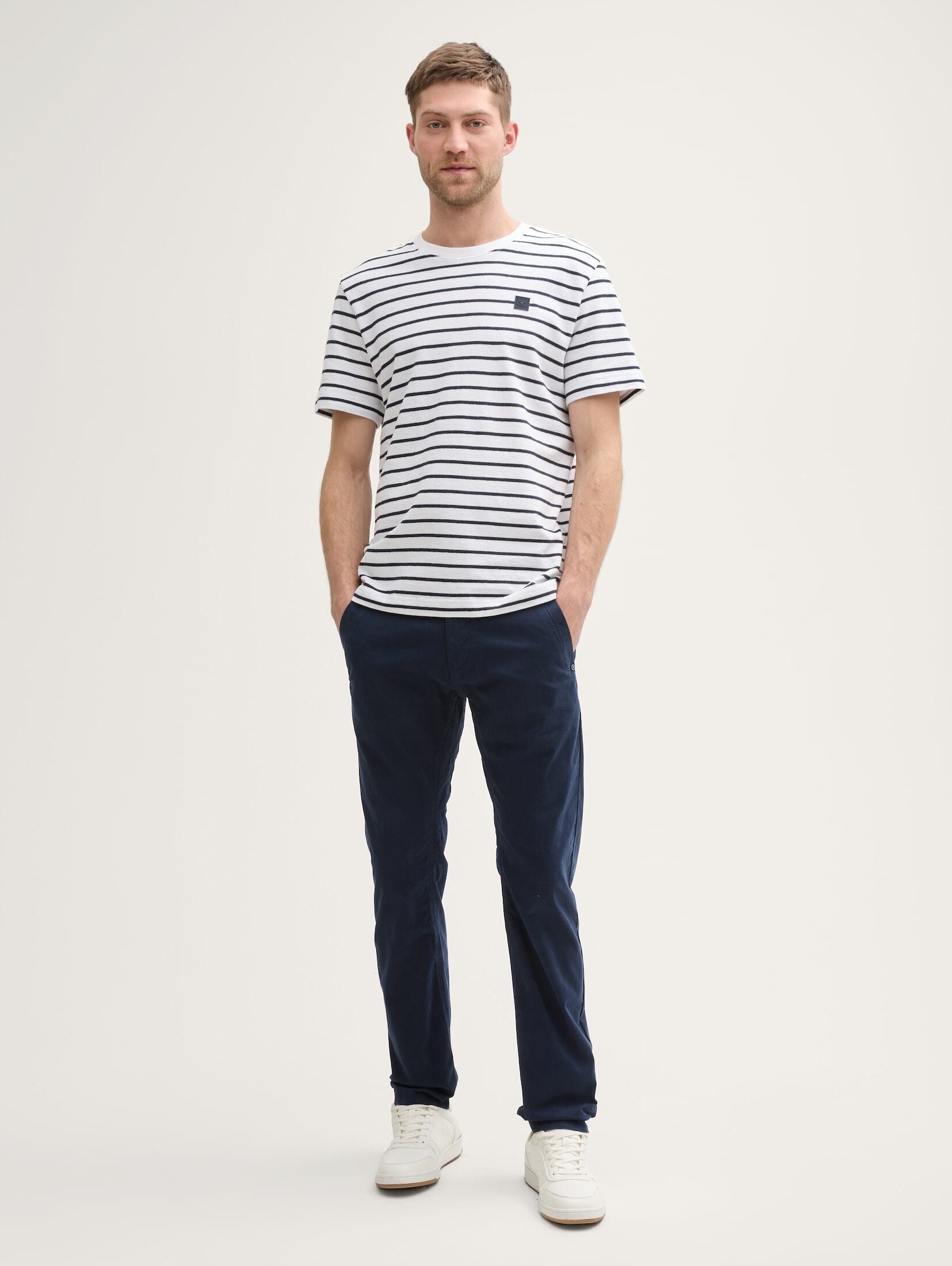 Tom Tailor Herren Chinohose TAPERED CHINO - Mid Waist - Tapered Fit günstig online kaufen