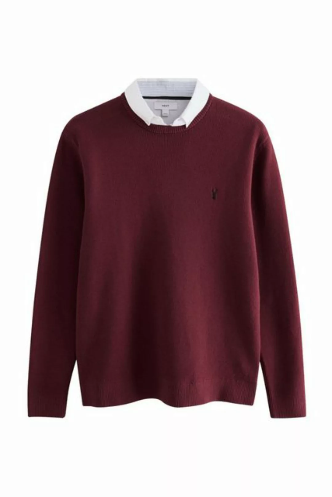 Next 2-in-1-Pullover Oxford-Pullover mit angedeutetem Hemd (1-tlg) günstig online kaufen