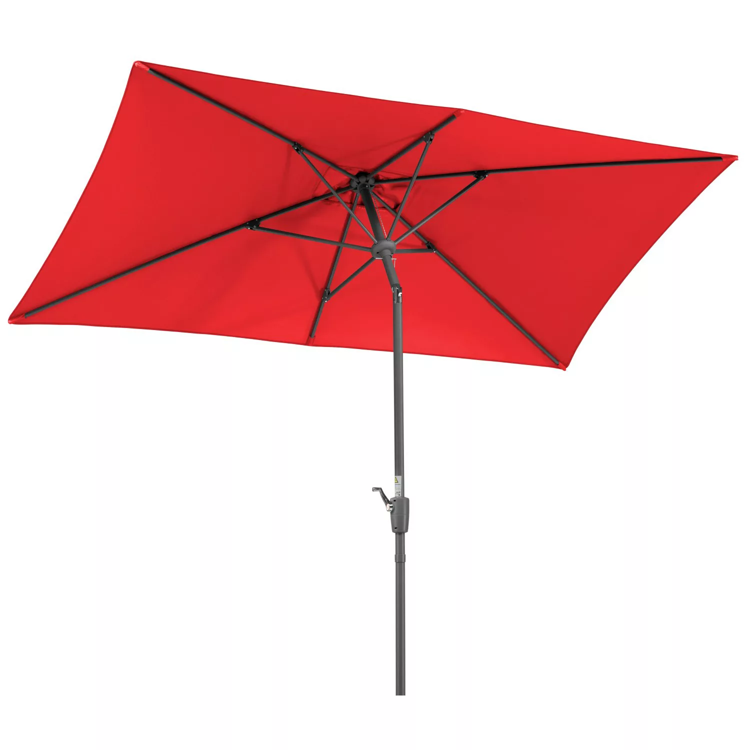 Schneider Schirme Balkonschirm 150 cm x 270 cm Rot mit Kurbelmechanik günstig online kaufen