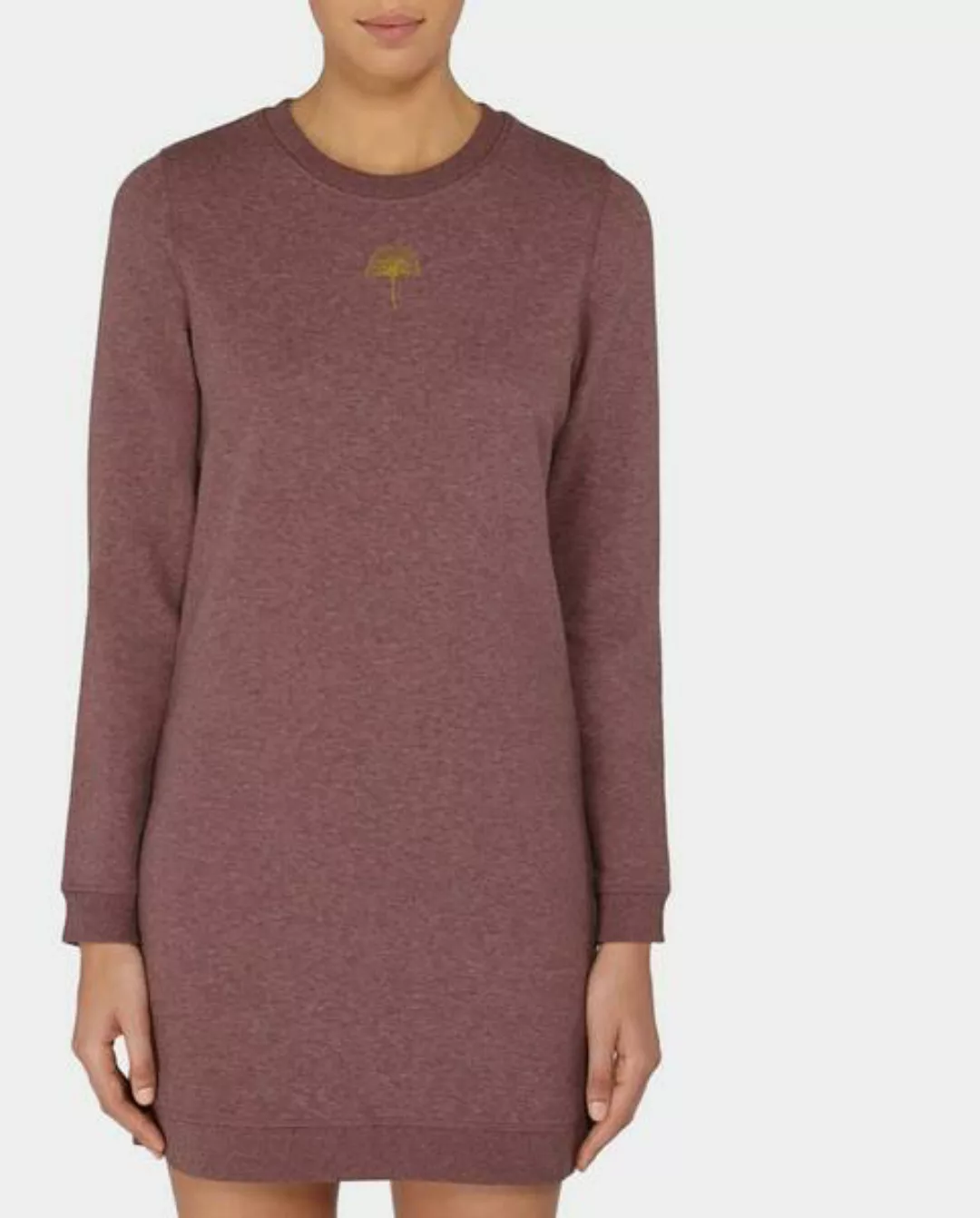 Kommabei Sweatshirt Kleid Ginko Rot Schwarz günstig online kaufen
